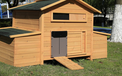 Fuzzy-Bird Solar Powered Automatic Chicken Coop Door Full Aluminum Door