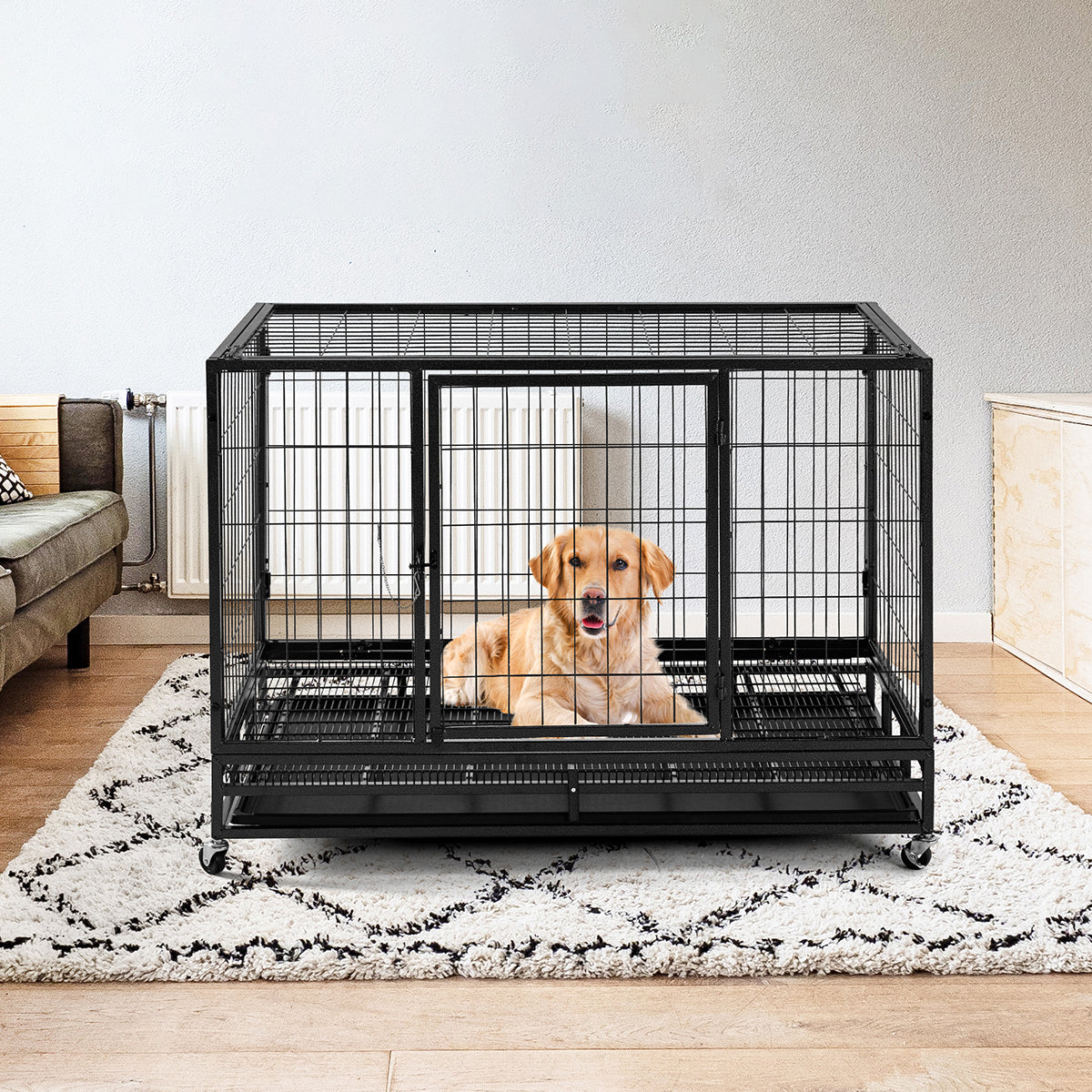 Fuzzy-Bird Heavy-Duty Wire Dog Cage L/XL/XXL