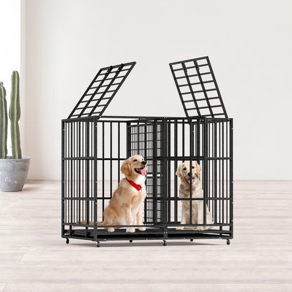 Fuzzy-Bird 53 Inches Heavy Duty Dog Cage