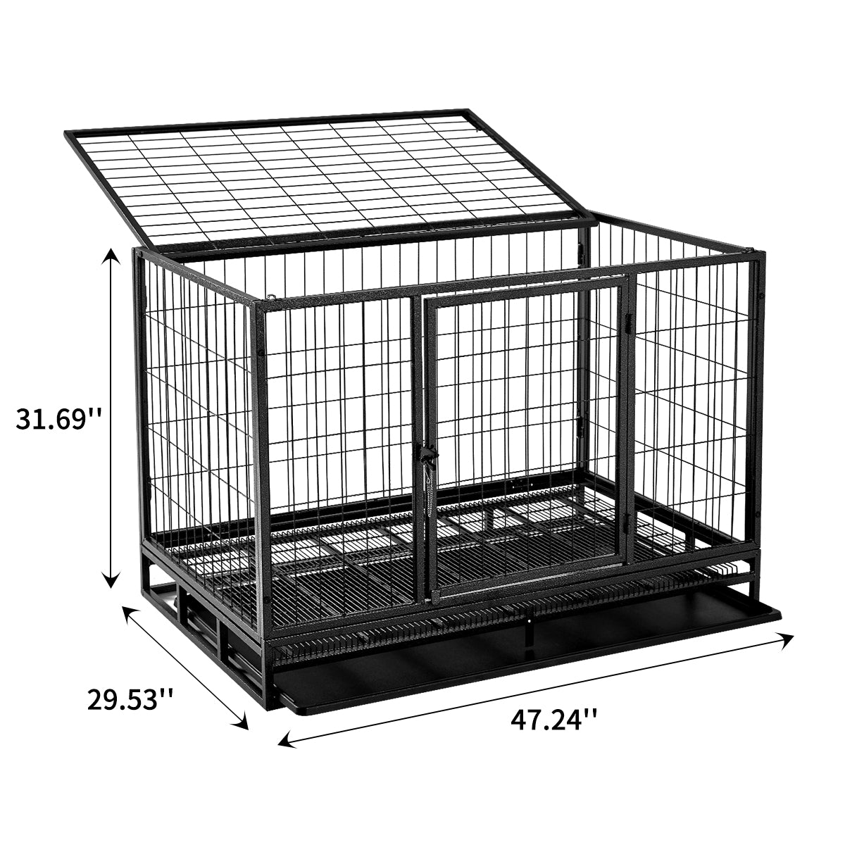 Fuzzy-Bird Heavy-Duty Wire Dog Cage L/XL/XXL