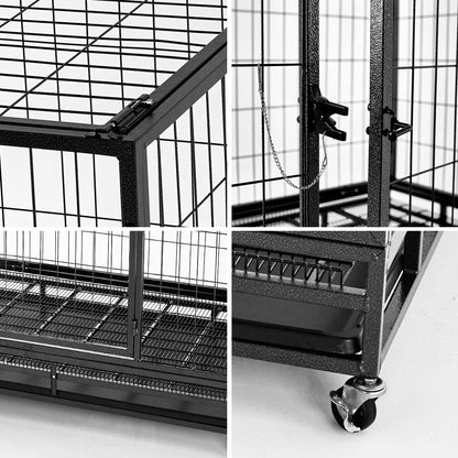 Fuzzy-Bird Heavy-Duty Wire Dog Cage L/XL/XXL