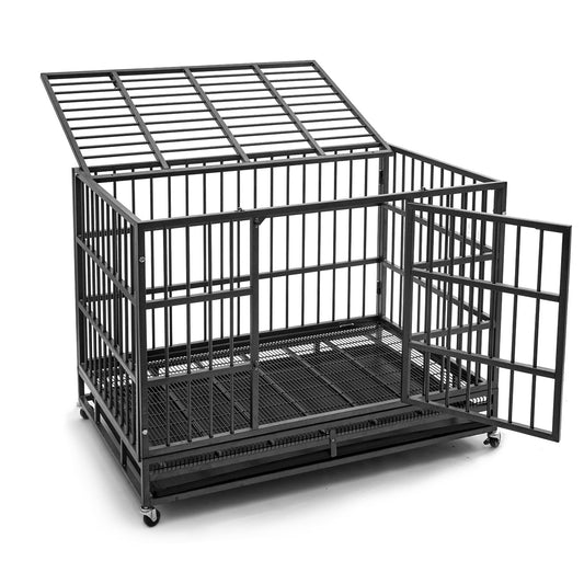 Fuzzy-Bird Thick Tube Heavy Duty Dog Cage L/XL/XXL