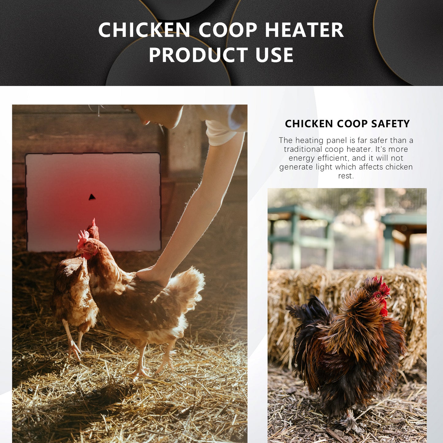 Fuzzy-Bird Chicken Coop Heater Chicken Heating Panel